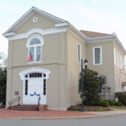 The Shelby County Museum is located in the round-about circle in Columbiana, AL.